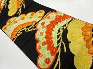 老松模様織出し袋帯